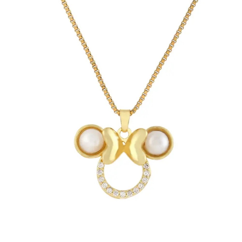 Minnie Mouse Pendant Necklace. New.